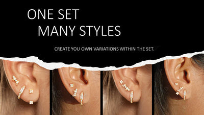 one set many styles earring set